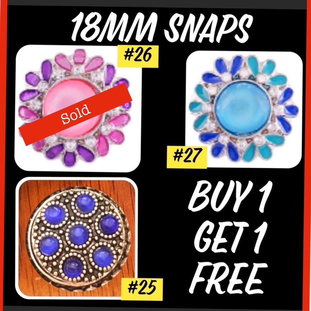 Pretty Snaps, fit most brands of Snap Jewelry